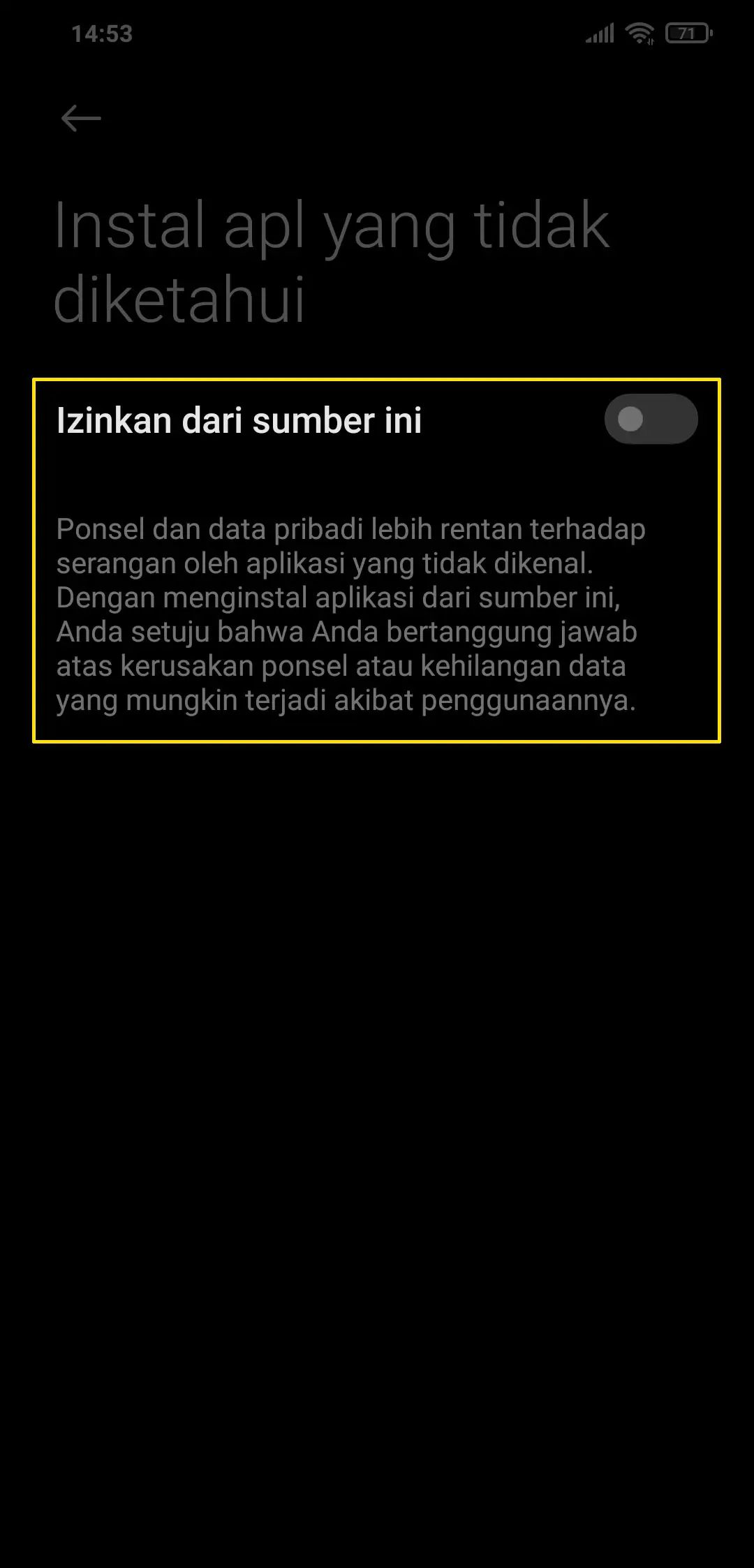 Langkah 3 Izinkan Instalasi